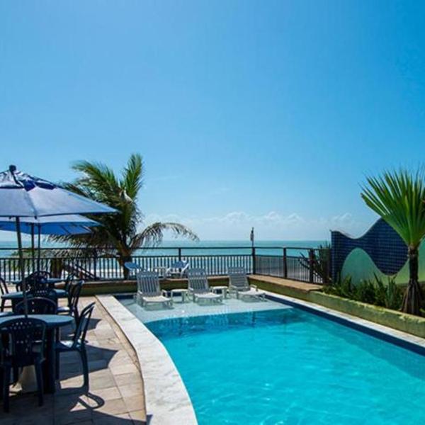 Flat completo a beira mar com vista exuberante - pé-na-areia mesmo! - Foto 4