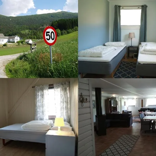 5 bedrooms, large apartment on farm, nice view and nature, hotel v destinácii Gausvik