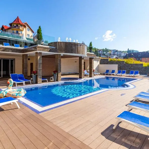 MARION SPA Hotel & Spa - RENOVATION - Rooms, SPA area, Swimming pool, Reception, Restaurant, Lounge Bar, Hookah bar, Children's room, Parking, SPA and Breakfast included in the price, hotel v destinaci Bukovel