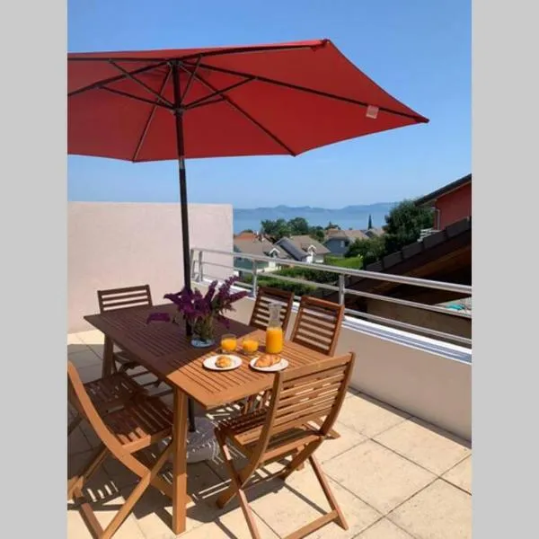 Superbe appartement au calme avec vue sur le Lac. – hotel w mieście Évian-les-Bains