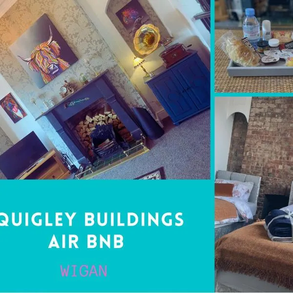 Quigley Buildings - Stylish Entire 2 bed House sleeps 5 Wigan - Private Garden - Free parking - Wifi - Secure garden – hotel w mieście Pemberton