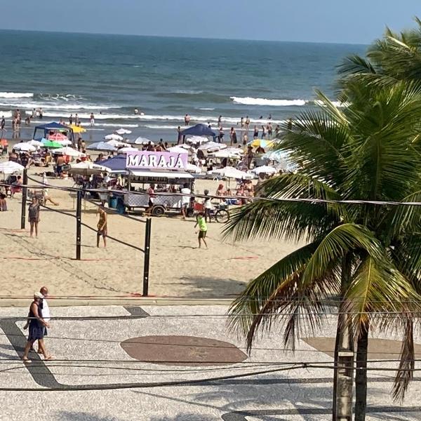 Aconchegante studio frente mar com vista CANTO DO FORTE