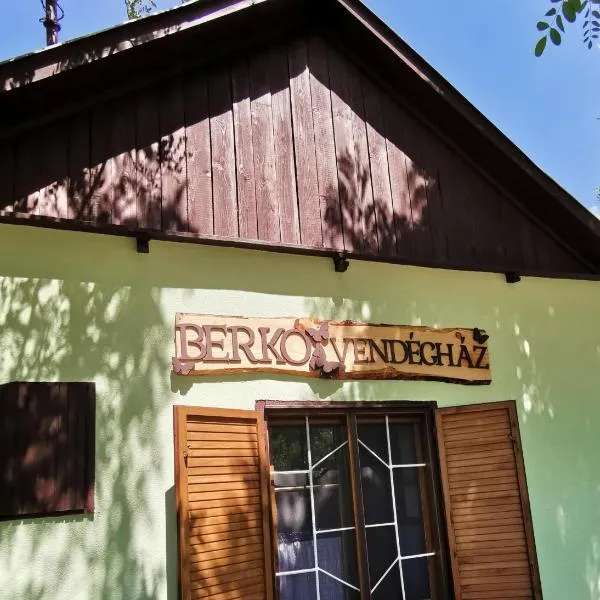 Viesnīca Berkó Vendégház pilsētā Rákóczifalva