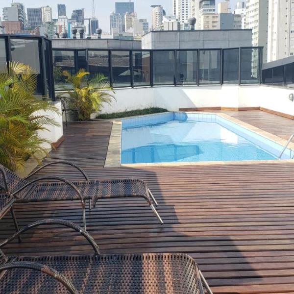 Apto 26 com Smart TV e WiFi VIVO fibra Columbia Resid ao lado Pamplona Shopping Jardins - São Paulo - Foto 4