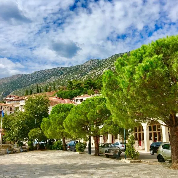 Delphi celebrity v i p the navel of the Earth, CENTER-DELPHI-penthouse galaxy&sky panoramic view, harmony&YOGA, khách sạn ở Delfoi