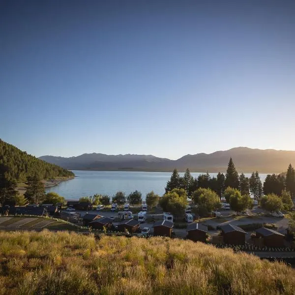 Lakes Edge Holiday Park: Lake Tekapo şehrinde bir otel