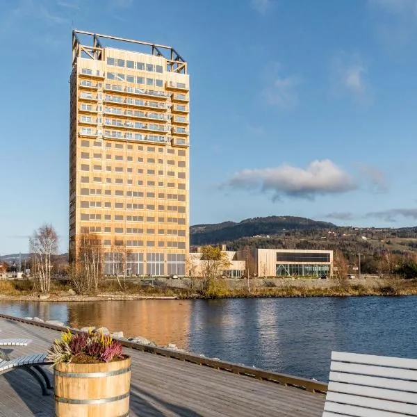 MJOS TOWER Apartment - Lovely city view, hotel in Gjøvik