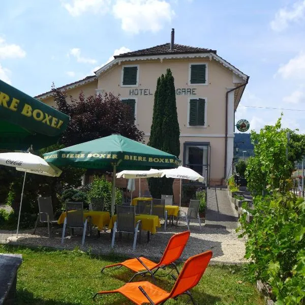 Hôtel-Restaurant de la Gare、Glovelierのホテル