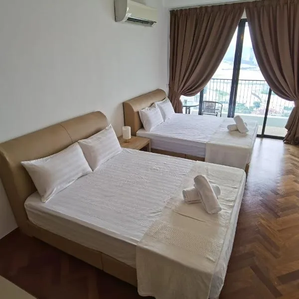 Landmark Stunning High Floor Coast View Studio wt Netflix #Fast Wifi #Atari, viešbutis mieste Tanjong Tokong