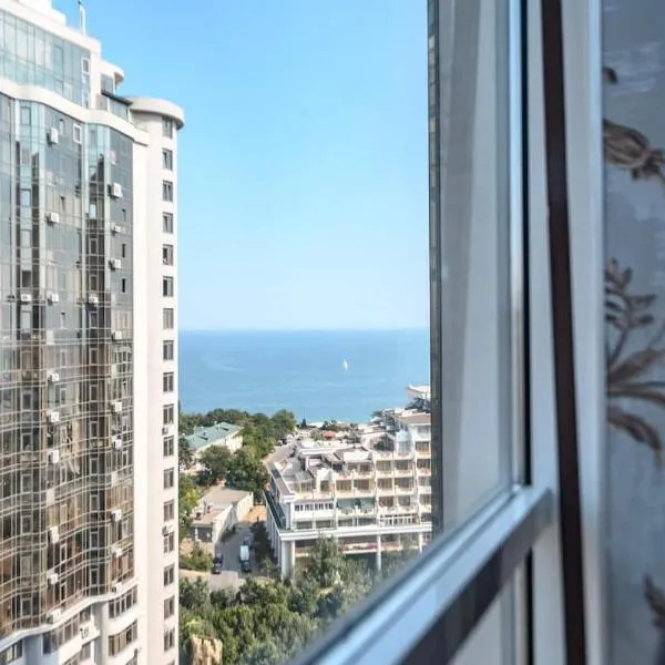 Бесті апартаменти, 2 спальні, вид моря 0523: Odessa'da bir otel