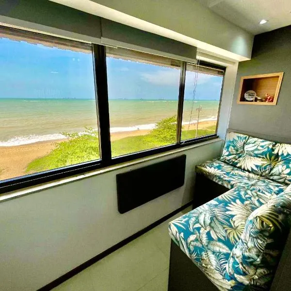 INCRIVEL FLAT106 PASSARGADA VISTA p MAR, hotel en Vila Velha