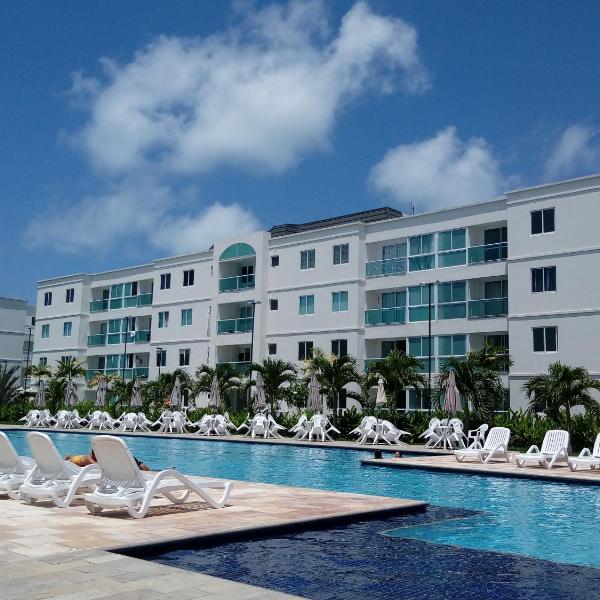 Palm Village Acqua - Apartamento Premium - Em frente à piscina - Porto de Galinhas