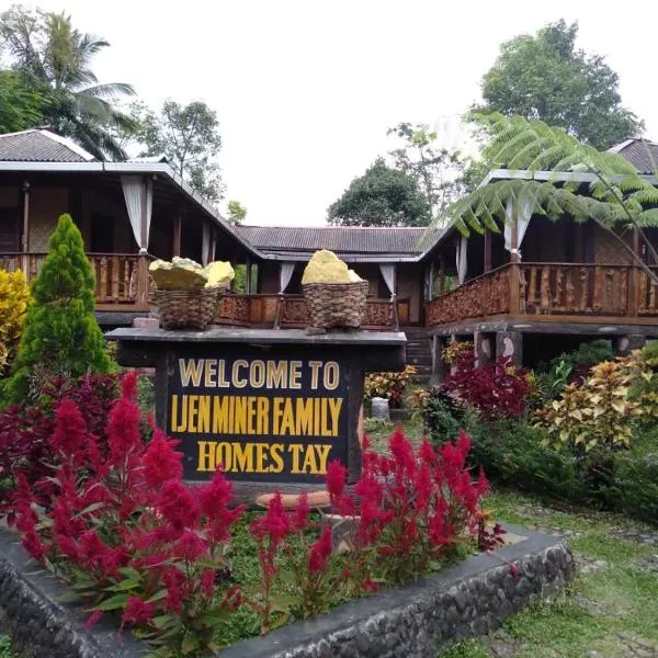 Ijen Miner Family Homestay, hótel í Biau