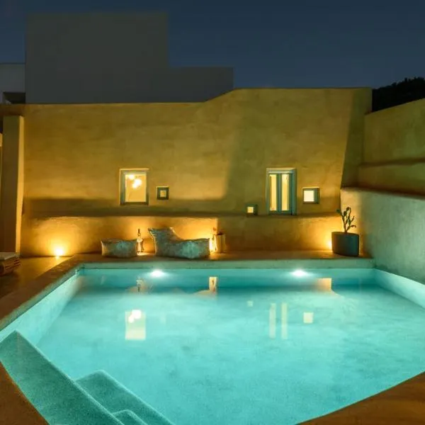 Potamos Luxury House, Private Pool, Santorini, hotel v destinaci Éxo Goniá