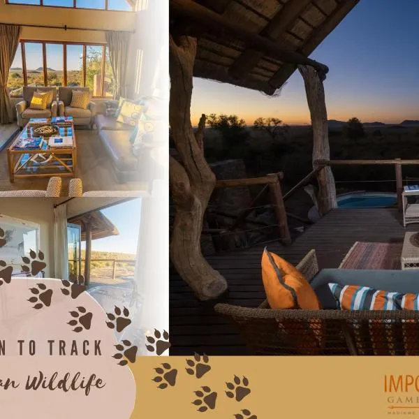 Impodimo Game Lodge, hotel en Reserva de Madikwe