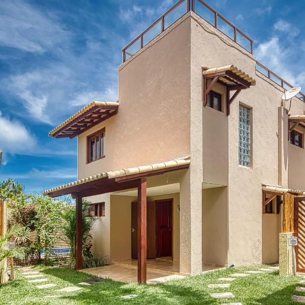VILLA LUXO V7 Pipa Beleza Piscina privativa Jacuzzi no solário Hidromassagem na suíte