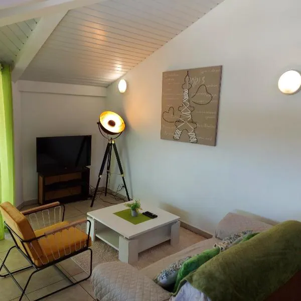 NANA - A 44 - Vue Panoramique- Grand Appartement Cosy et Lumineux- Cuisine équipée-WIFI-CLIM-Terrasse、カイエンヌのホテル