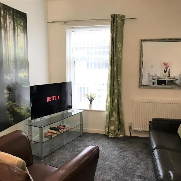 Restful 1-Bedroom flat in St Helens, hotell i Saint Helens