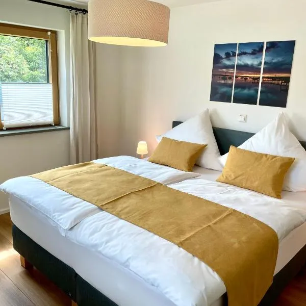 Sweet Home Apartment Ammersee - eco-friendly, Boxspring, Garden, WiFi, hotel v destinaci Inning am Ammersee