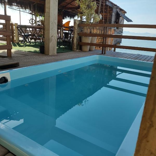 Pousada Marambaia Café - Praiana, econômica, Com café da manhã, piscina e hidromassagem ao ar livre - Frente para o mar - Foto 4