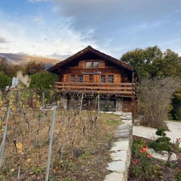 chalet à Savièse en bordure de forêt, hotel in Savièse
