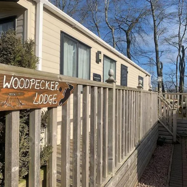 Woodpecker lodge, Camelot Holiday Park, CA6 5SZ, hotel in Kirklinton