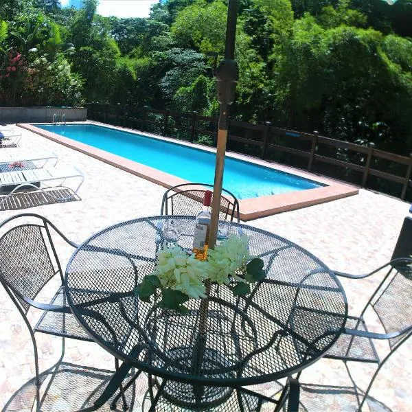 Toraille Waterfall Poolside Apartment, hotel v destinaci Soufriere
