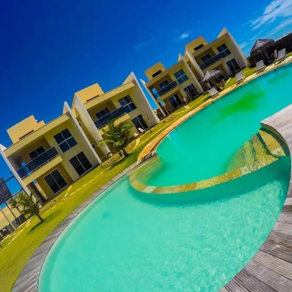Vilas na Praia Residence Canoa Quebrada CE Ap 10 Superior com vista geral da Praia e Dunas e com privacidade total, hotel in Canoa Quebrada