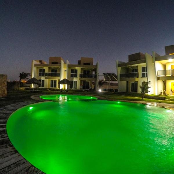 Vilas na Praia Residence Canoa Quebrada CE Apartamento PÉ NA AREIA superior com 2 suítes, vista para a Praia e Dunas e com privacidade total - Foto 4