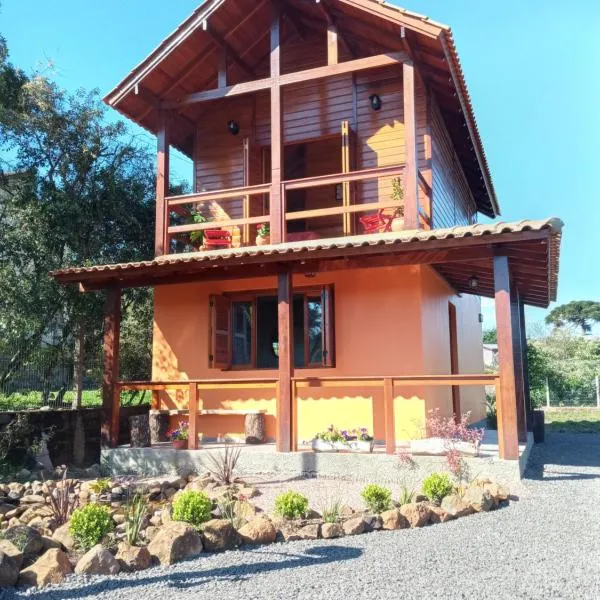 Cabana Do Lago com vista para Lago São Bernardo โรงแรมในเซาฟรานซิสโก จิ เปาลา