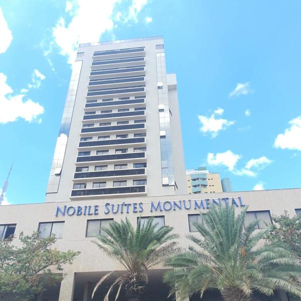 FLAT NO NOBILE SUÍTES MONUMENTAL COM ESTACIONAMENTO GRÁTIS, AO LADO DA ESPLANADA DOS MINISTÉRIOS E DO ESTÁDIO MANÉ GARRINCHA, WI-FI, PISCINA, ACADEMIA, SAUNA, RECEPÇÃO 24HS By REI DOS FLATS