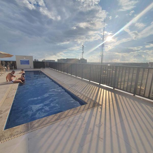 FLAT NO NOBILE SUÍTES MONUMENTAL COM ESTACIONAMENTO GRÁTIS, AO LADO DA ESPLANADA DOS MINISTÉRIOS E DO ESTÁDIO MANÉ GARRINCHA, WI-FI, PISCINA, ACADEMIA, SAUNA, RECEPÇÃO 24HS By REI DOS FLATS - Foto 4
