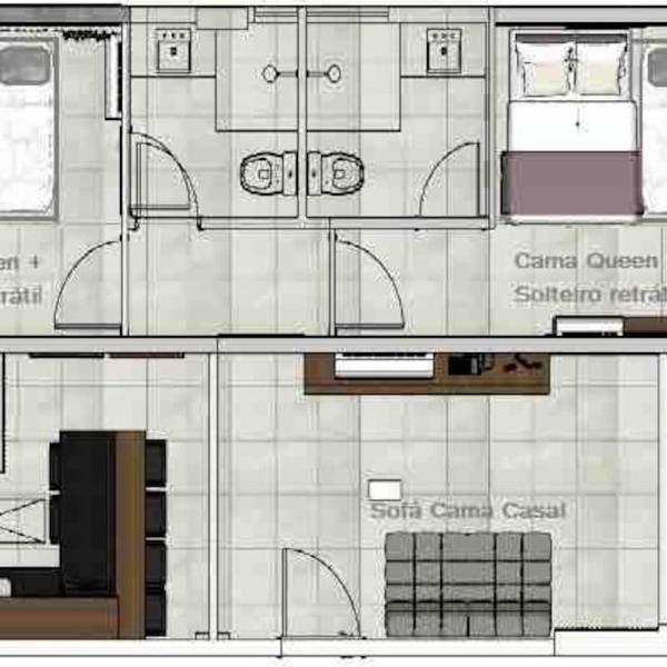 Apto 2 suites com elevador no Frances -Adm Nutelss - Foto 2
