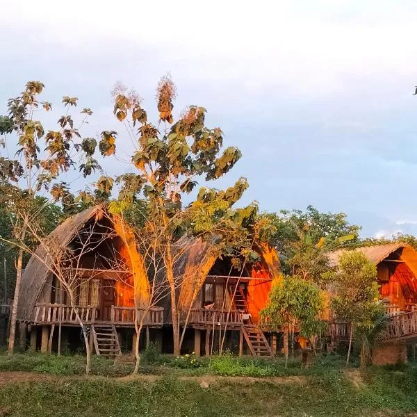 Rice straw Green lodge- resort, hotel in Kroun