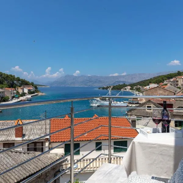 SEAVIEW apartment SPARKLE ISKRA - Povlja, Brač, viešbutis mieste Povlja