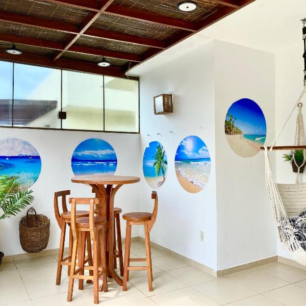 Cobertura Duplex: piscina, três quartos e beira á mar - Foto 4