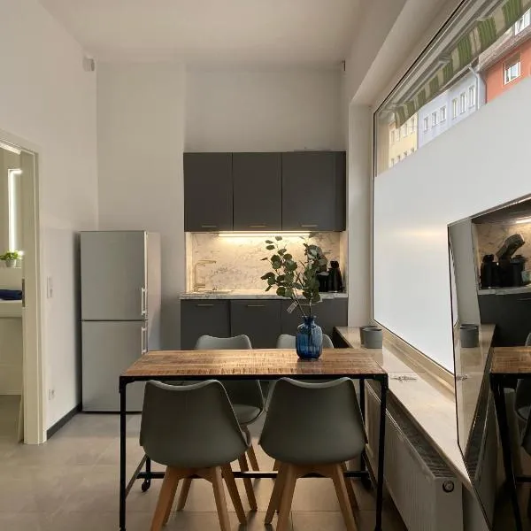 Moderne Apartments in Top-Altstadt-Lage - privates Parken - Nähe Hauptmarkt: Nürnberg'de bir otel