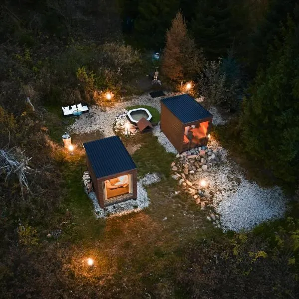 Škandinávske domčeky-lesná sauna a ubytovanie, hotel a Spišské Bystré