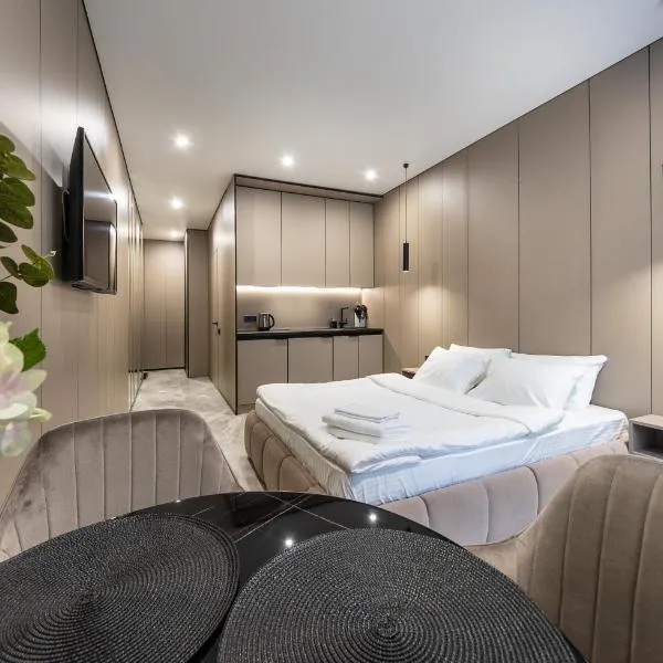 Апартаменти-студіо "Premium Lux Apartments French Quarter 2" з гідромасажною ванною чи з душем, hotel in Kyiv