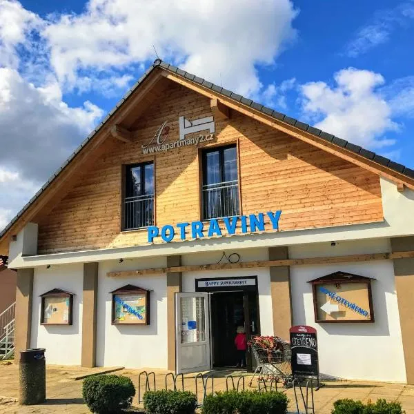 Aparmány², hotelli kohteessa Frymburk