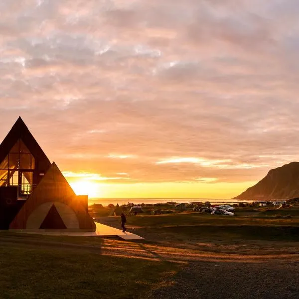 Lofoten Beach Camp, hotell på Ramberg