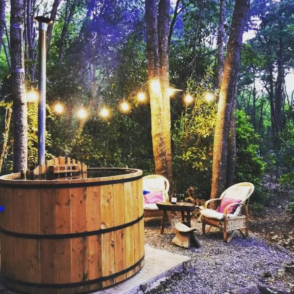 "Encanto de Vilches", cabaña en la precordillera con hot tub privado, hotel v destinaci San Clemente