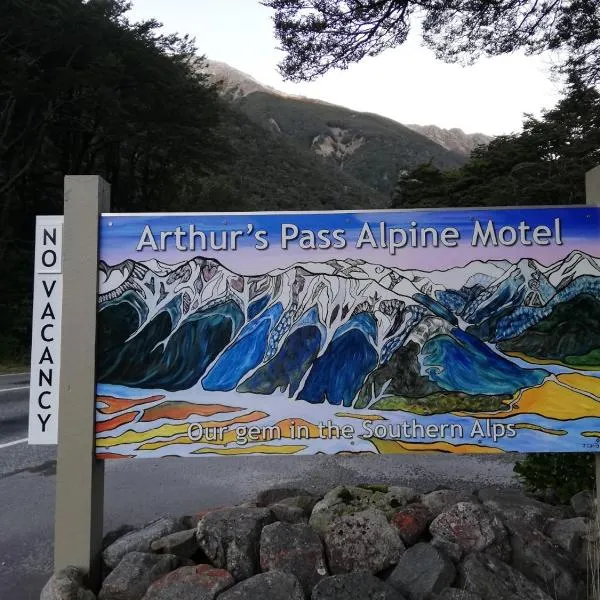 Arthur's Pass Alpine Motel, hotell i Arthur's Pass