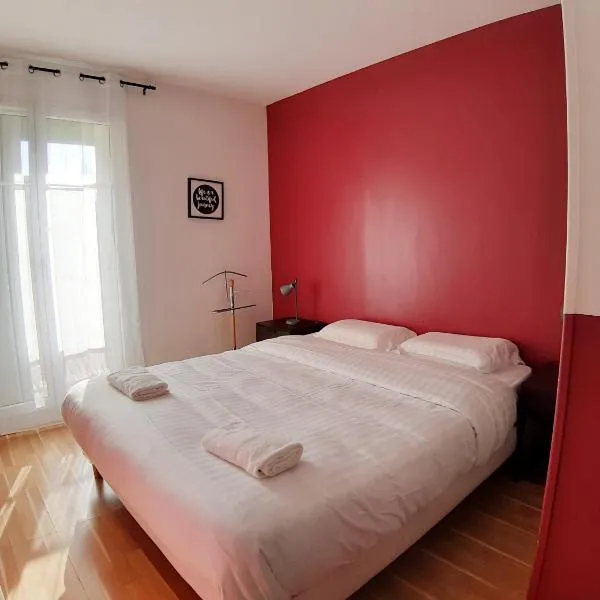 Disney, very nice 2 bedrooms family apartment, wifi, NETFLIX 8 pers, hotel sa Chessy