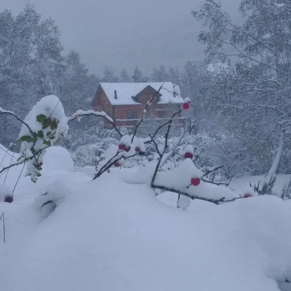 Chalet bois au milieu des Pyrénées, hotel a Porta