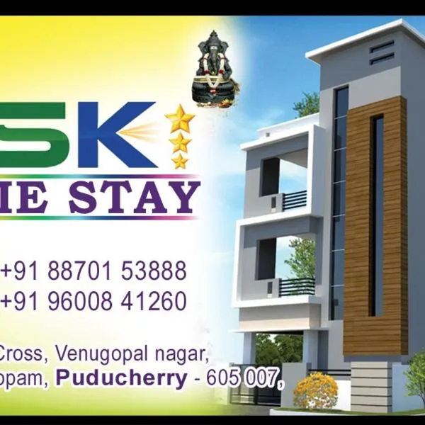 SSK HOME STAY, hotel v destinaci Bahūr