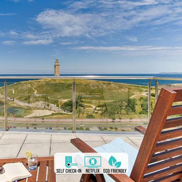 Blue Ocean Penthouse, hotel v destinaci A Coruña