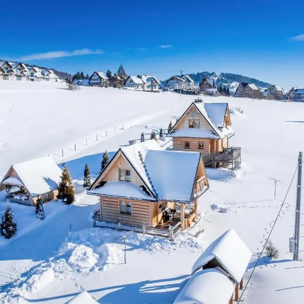 Pocztówka Z Mizernej, Drewniane domki z widokiem na Tatry, Kominek, Pieniny, 1 km od Jeziora Czorsztyńskiego i Velo Czorsztyn, hotel in Kluszkowce