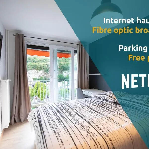 Les chambres du Vercors - Parking Free Fibre Netflix, hotel in Fontaine
