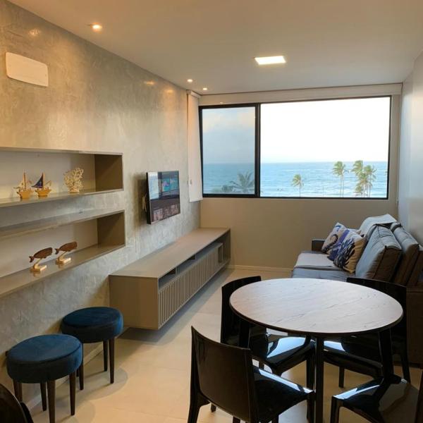 Apartamento novo, vista mar, área nobre de Maceió.
